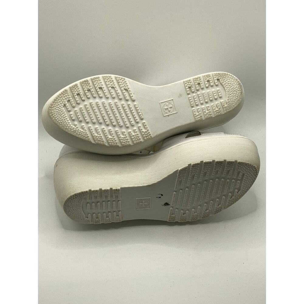 Dr. Martens White Platform T-Strap Wedge Sandals - Picture 9 of 11